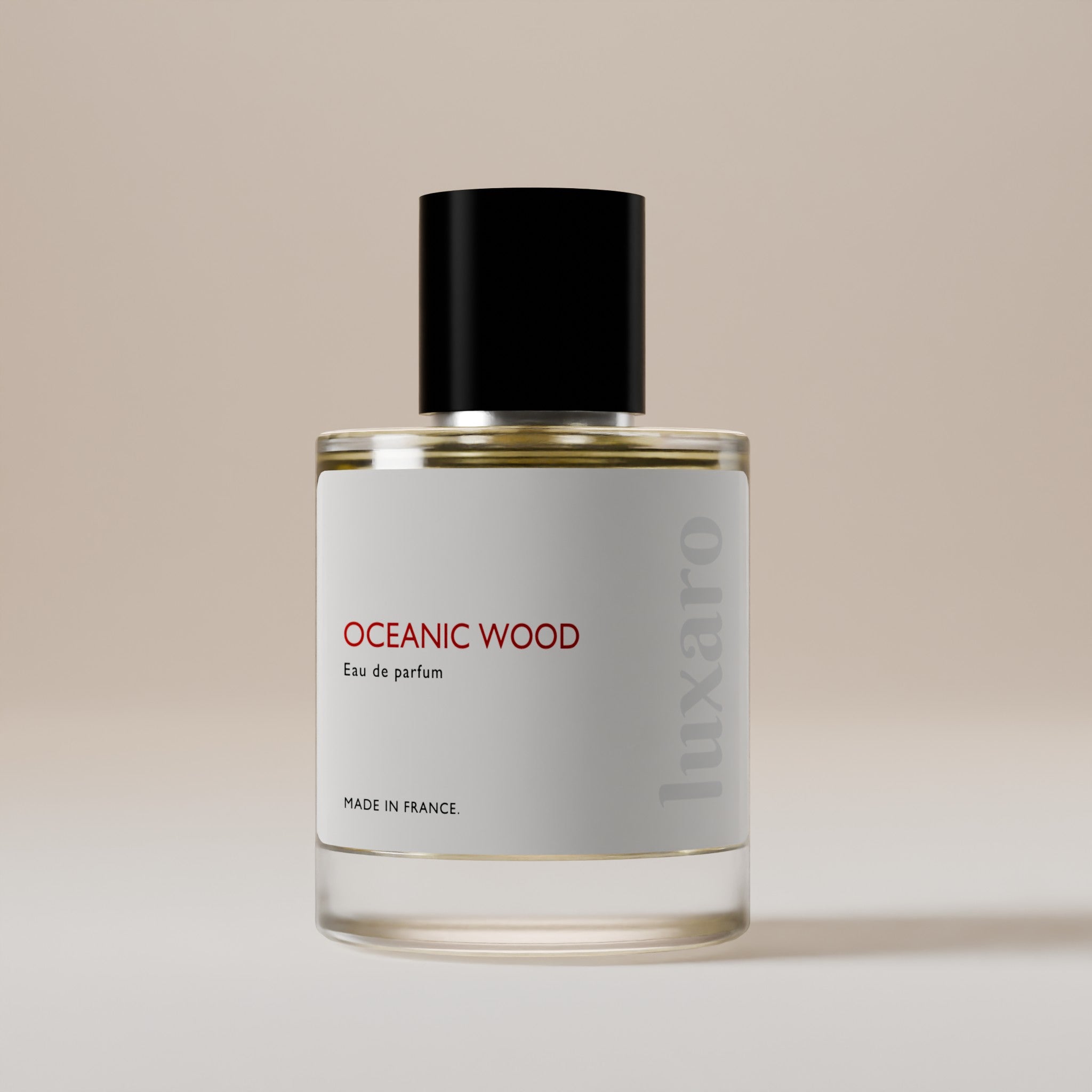 Luxaro Oceanic Wood perfume, inspired by Jo Malone's Wood Sage & Sea Salt dupe, featuring sea salt, ambrette, and sage notes, Made in France.